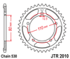 Triumph 1200 Trophy 1991-1996 JTR2010.45 JT 45T Rear Sprocket