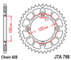 JTA798.48   48T Aluminium Rear Sprocket