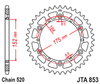 JTA853.50   50T Aluminum Rear Sprocket