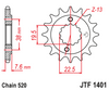 JTF1401.14 Kawasaki ATV and Suzuki ATV Front Sprocket