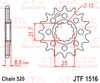 JTF1516.15 Kawasaki, Suzuki 520 Conversion Front Sprocket