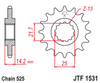 JTF1531.15 Kawasaki Front Sprocket