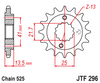 JTF296.15 Honda 1T  Front Sprocket