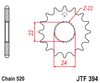 JTF394.17 Aprilia Front Sprocket