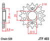 JTF403.15 15T Front Sprocket