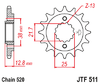 JTF511.16 Front Sprocket