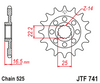 Ducati JTF741.14   14T  Front Sprocket