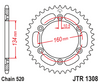 JTR1308.42 Honda 42T Rear Sprocket