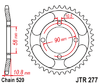 JTR277.41  Rear Sprocket
