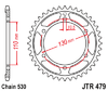 JTR479.48 Yamaha 48 Teeth Rear Sprocket