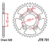 JTR701.39 Rear Sprocket