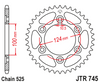JTR745.38 Ducati 38T Rear Sprocket