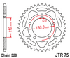 JTR75.44 BMW 44T Front Sprocket