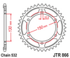 JTR824.40 JT 40T Rear Sprocket