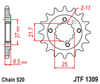 JTF1309.13 Honda 13T JT Front Sprocket