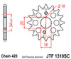 JTF1310.15SC   CRF150  15T JT Front Sprocket