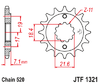 JTF1321.13 13T JT Front Sprocket