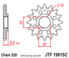 JTF1901.13SC  Betamotor Gas Gas Husaberg Husqvarna KTM 13T Front Sprocket