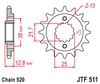 Kawasaki  JTF511.15  15T Front Sprocket