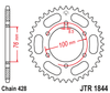 JTR1844.42T  YS125 One Tooth Down Rear Sprocket