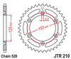 CRM250, JTR210.42,  Rear Sprocket