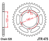 JTR475.44 Kawasaki KL250  KV250  44T  Rear Sprocket