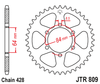 JTR809.53  JT 53T  Rear Sprocket
