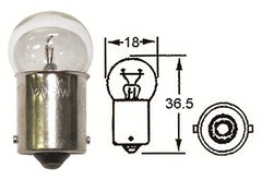 2 x HL1623A - INDICATOR BULBs SMALL HEAD 12V 18W BA15S