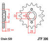JTF306.15  15 Tooth  520 Honda Front Sprocket