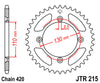 CR85, CRF150, JTR215.50, Rear Sprocket
