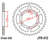 Kawasaki ZX250 / ZXR250 / ZX2R Rear Sprocket